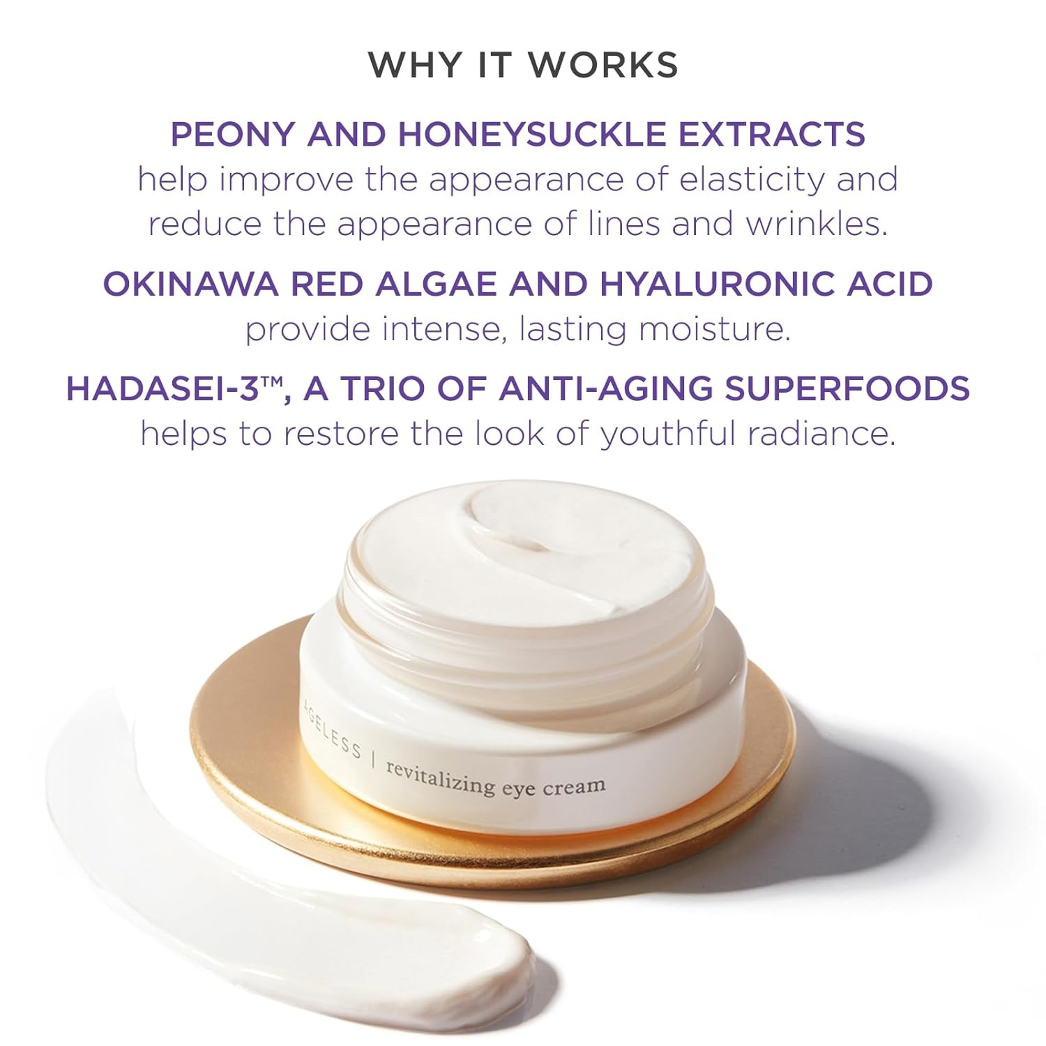image:imageTATCHA Ageless Revitalizing Eye Cream CrueltyFree Cream to Reduce Appearance of Fine Lines Dark Circles and Puffiness 15 ml 05 oz