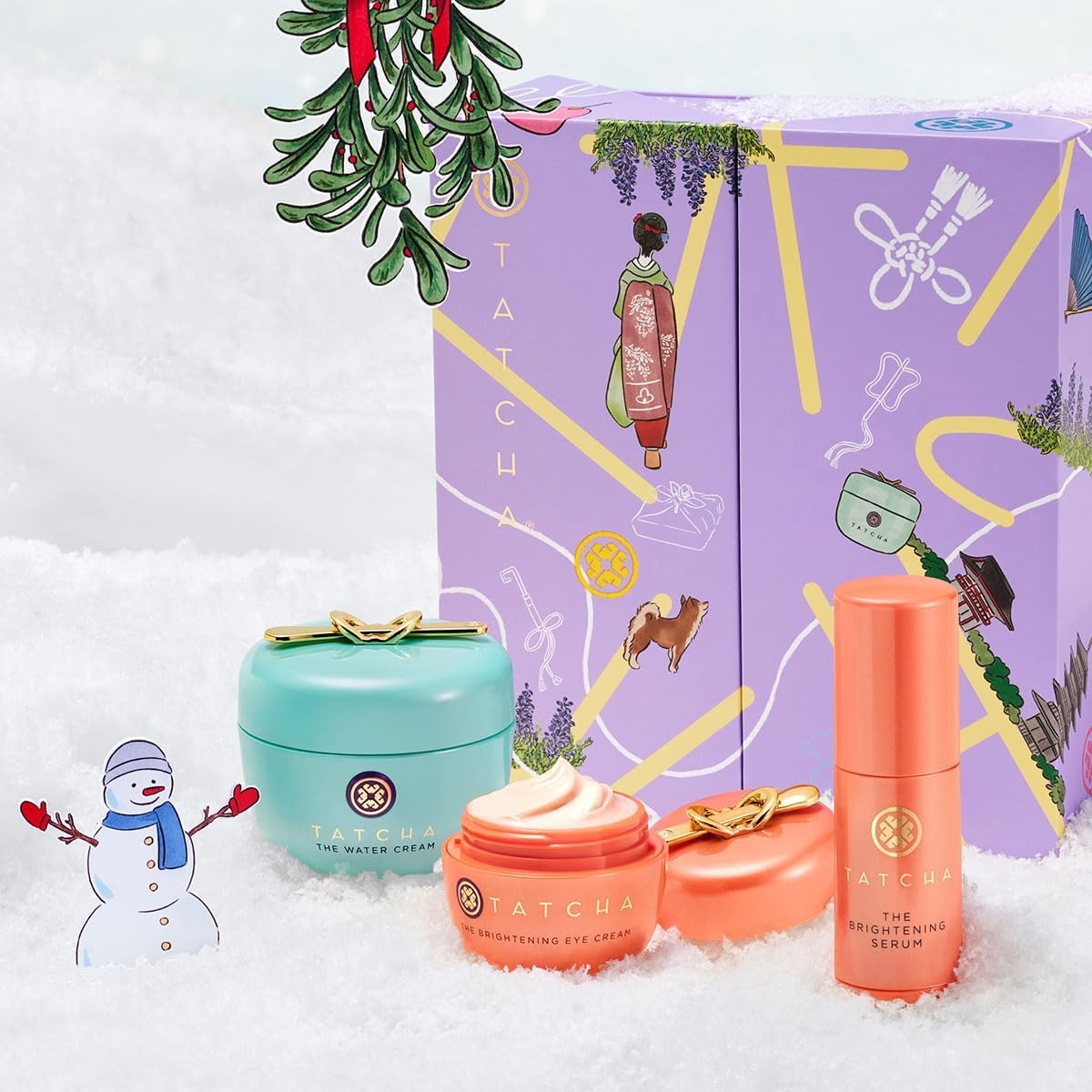 image:imageTATCHA Clear Pores Bright Skin Set Gift Set The Water Cream The Brightening Eye Cream and The TravelSized Brightening Serum 170 Value