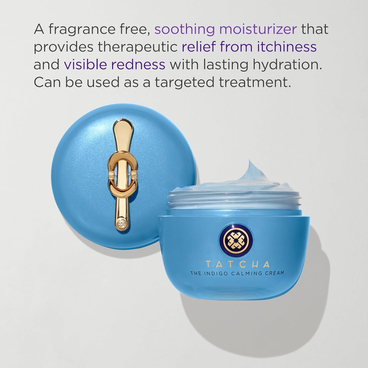 image:imageTATCHA Indigo Calming Cream Face Moisturizing Cream for Eczema amp Redness 50ml 17 oz
