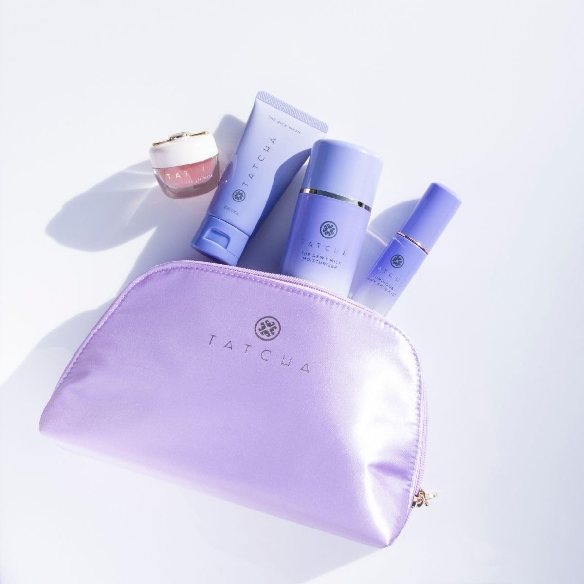 image:imageTATCHA Suni Lees Favorites for Bouncy Skin The Dewy Milk Moisturizer amp Kissu Lip Mask The TravelSized Rice Wash amp Dewy Skin Mist