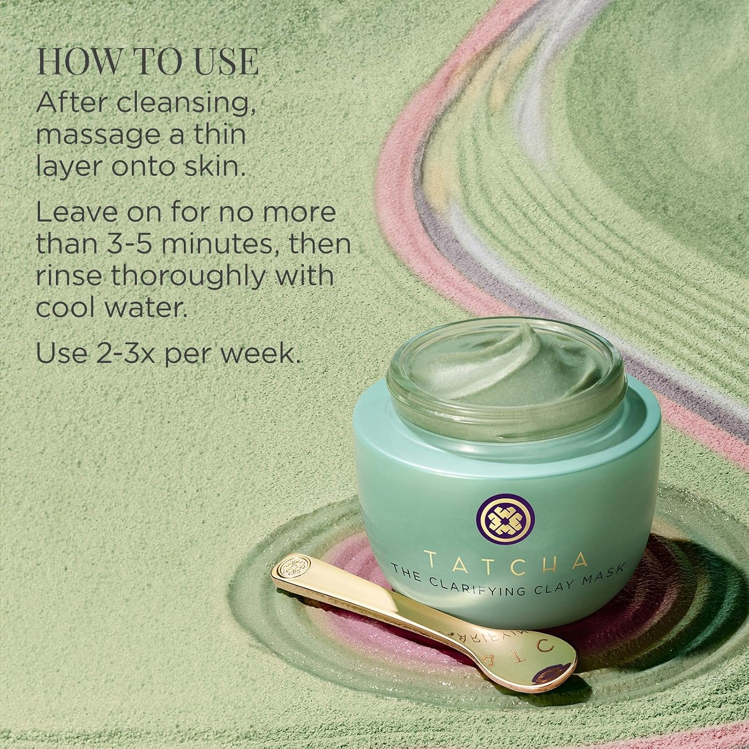 image:imageTATCHA The Clarifying Clay Mask Exfoliating Pore Treatment Creates a Warming Sensation To Open amp Purify Pores 50 ml 17 oz