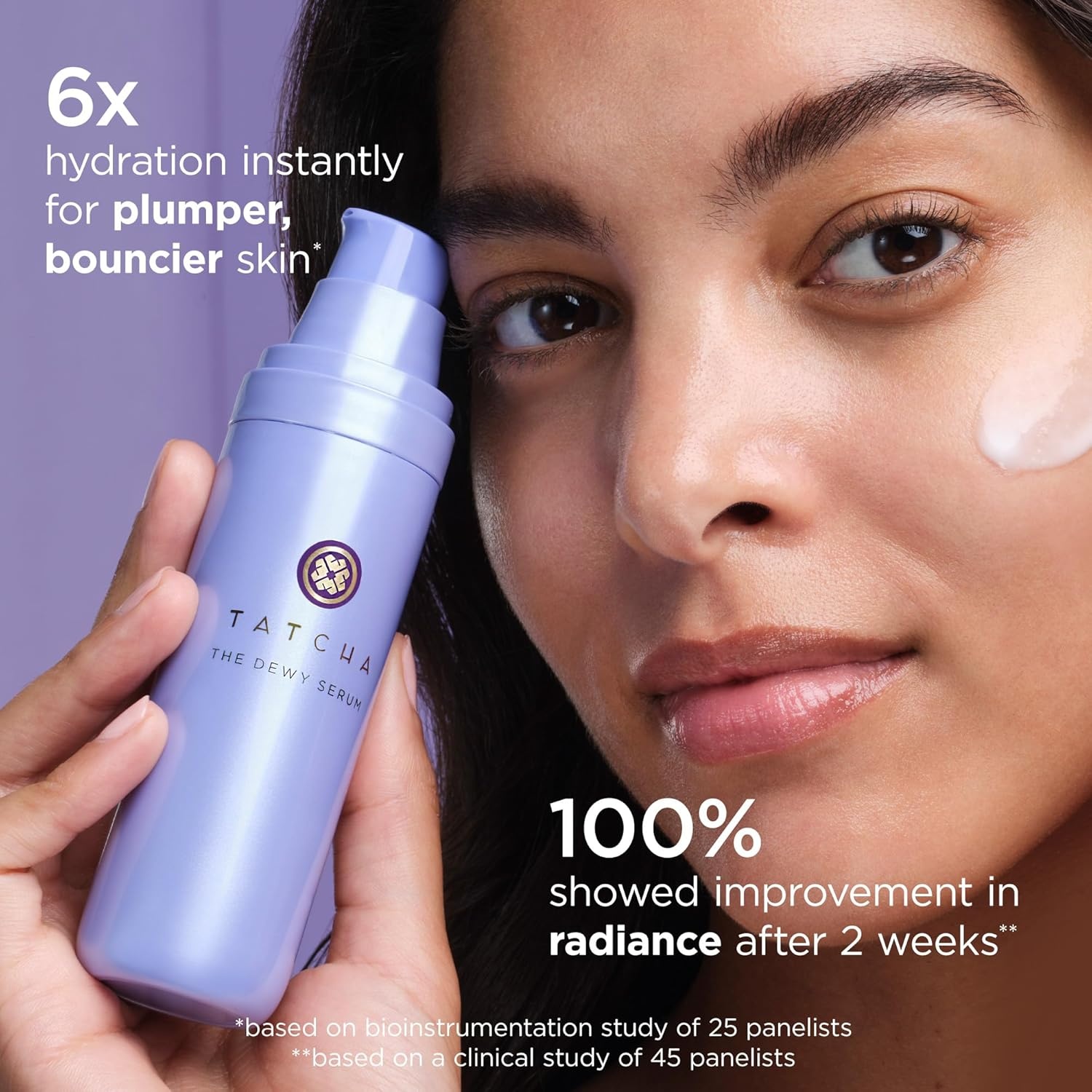 image:imageTATCHA The Dewy Serum Hydrating Serum for Dry Skin Smoother Plumper amp Dewy Skin with Hyaluronic Acid Lactic Acid and Squalane
