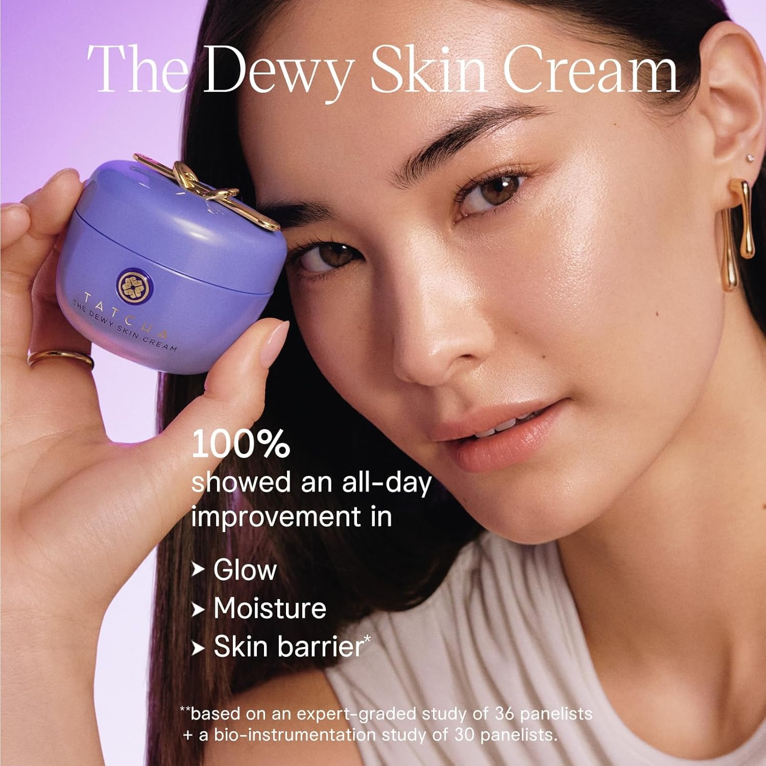 image:imageTATCHA The Dewy Skin Cream Rich LinePlumping Face Moisturizer Helps Replenish Ceramides and Intensely Hydrate Dry amp Combo Skin with Japanese Purple Rice Hyaluronic Acid amp Hadasei350ml