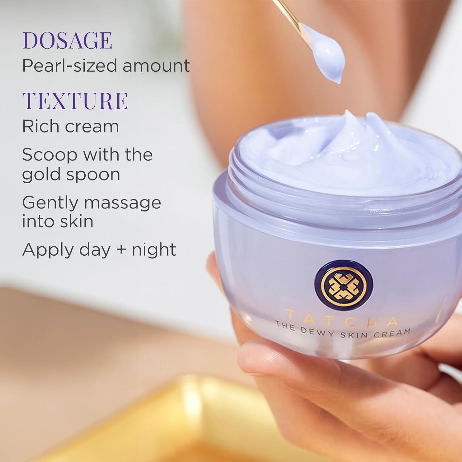 image:imageTATCHA The Dewy Skin Cream Rich LinePlumping Face Moisturizer Helps Replenish Ceramides and Intensely Hydrate Dry amp Combo Skin with Japanese Purple Rice Hyaluronic Acid amp Hadasei375ml