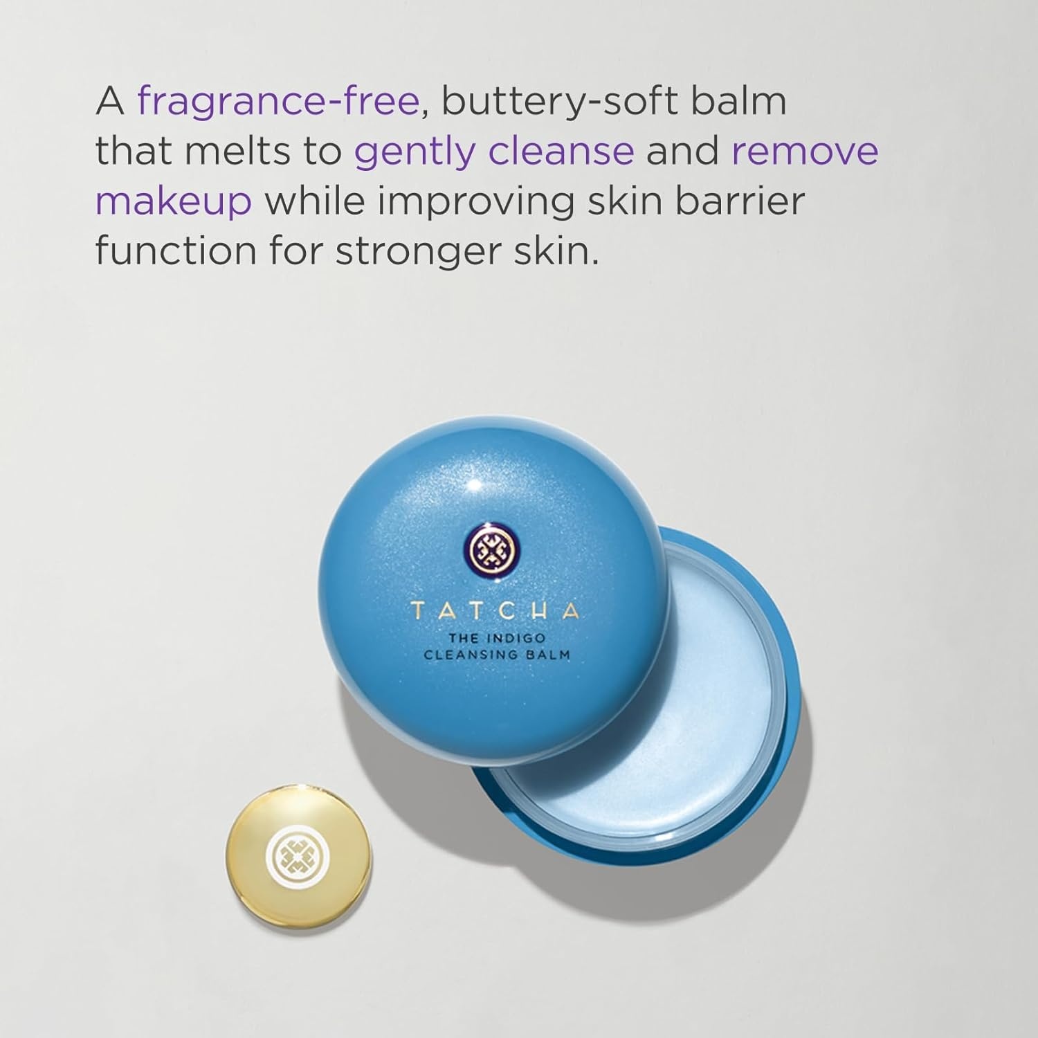 image:imageTATCHA The Indigo Cleansing Balm Gentle Moistuirizing Cleanser FragranceFree ButterySoft Balm that Melts to Gently Cleanse amp Remove Makeup 19 oz