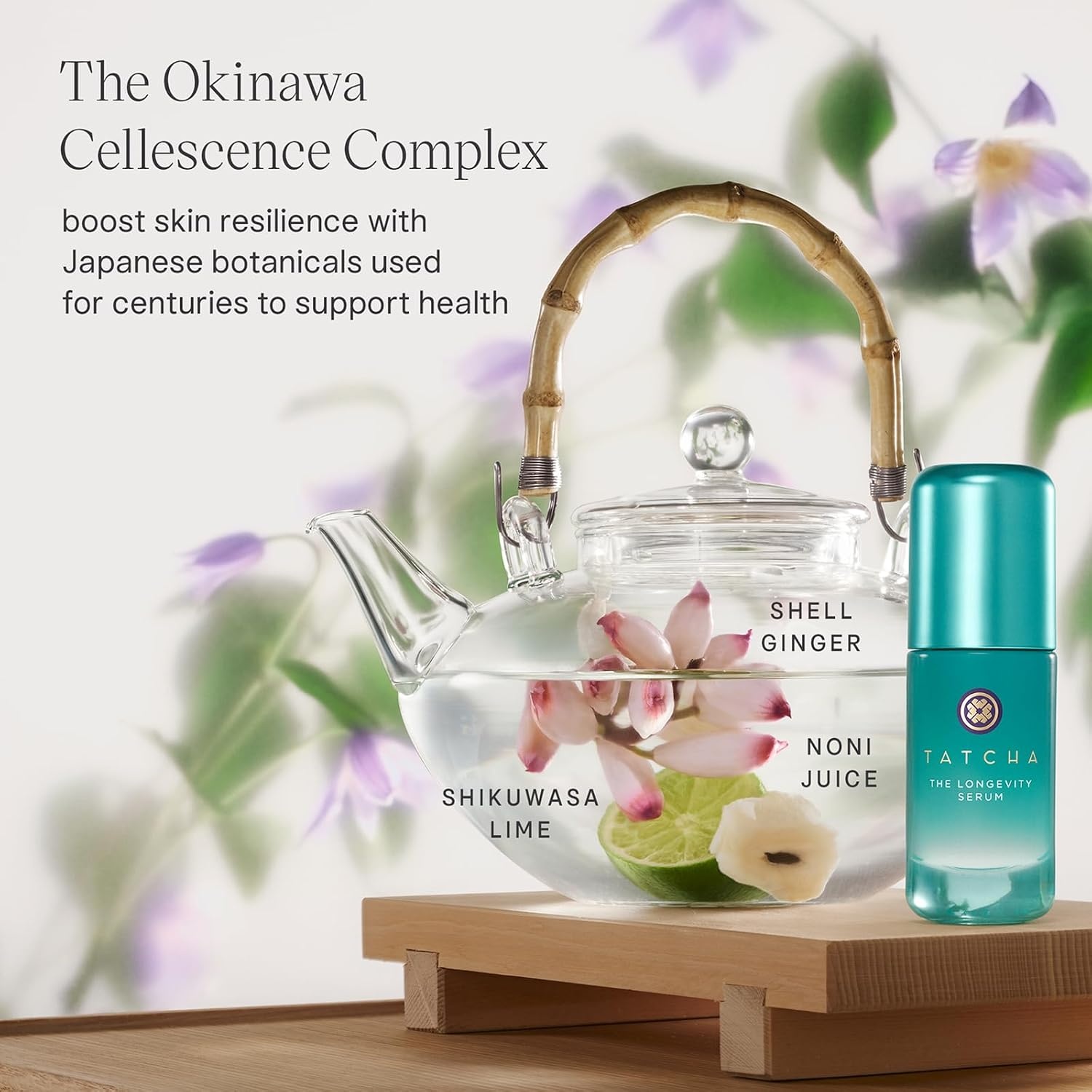 image:imageTATCHA The Longevity Serum Skin Strengthening Treatment Delays Visible Signs of Aging amp Boost Cellular Resilience with Okinawa Cellescence Complex BioActive Lipids and ProAHA Prebiotic