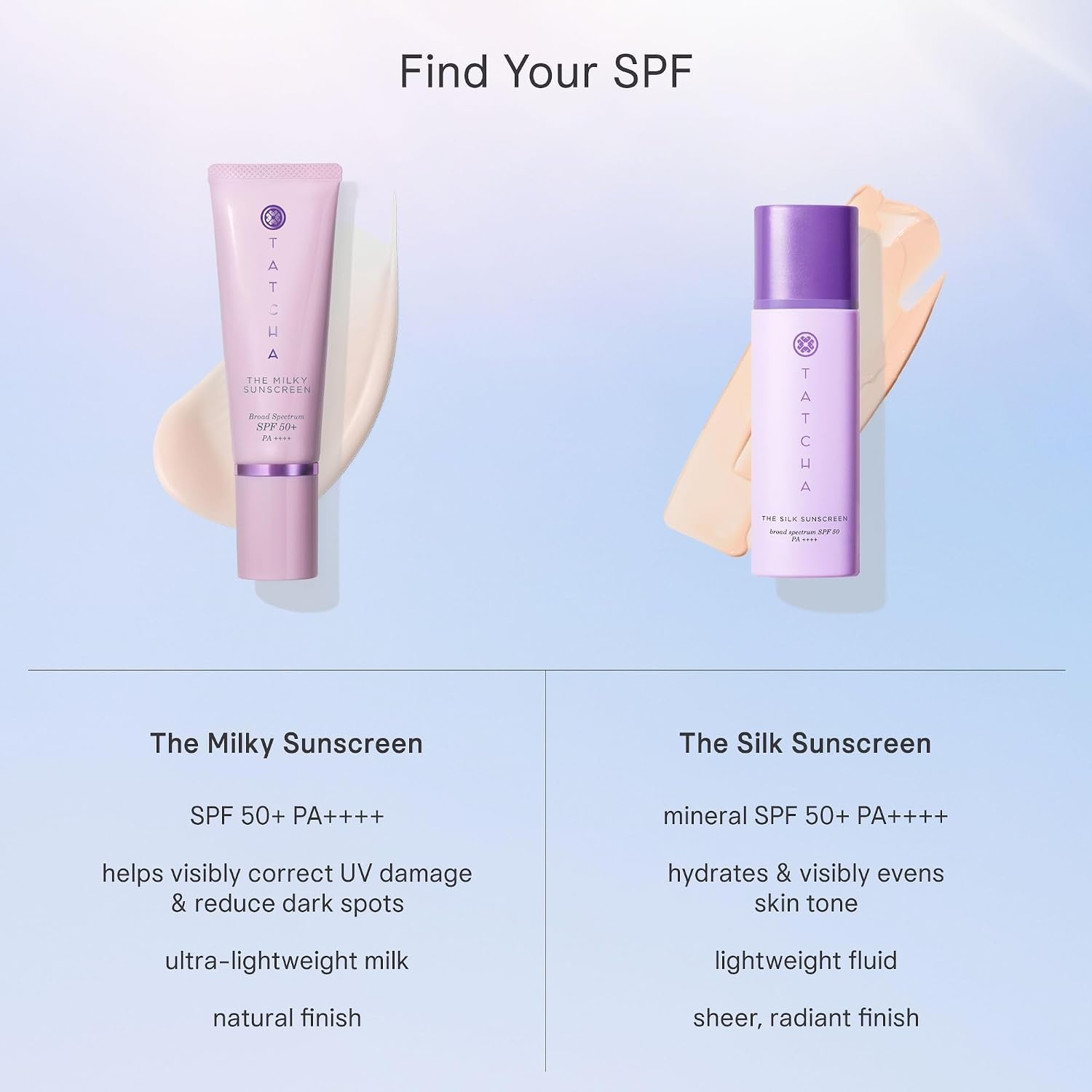 image:imageTATCHA The Milky Sunscreen Broad Spectrum SPF 50 PA Daily LightWeight Sun Protection with No White Cast Visible Sun Damage Correction for All Skin Types with Ectoin Vitamin E and Aloe
