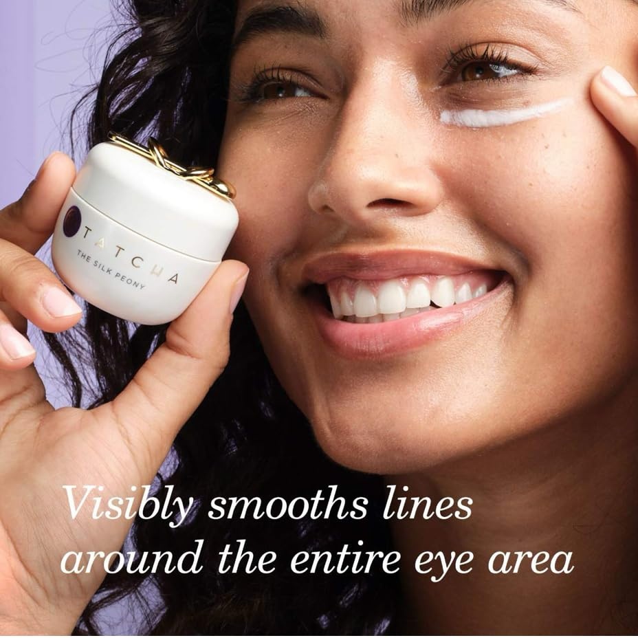 image:imageTATCHA The Silk Peony Melting Under Eye Cream Hydration with LineSmoothing Eye Cream for Wrinkles and Hydration 15 ml 05 oz1 Count Pack of 1