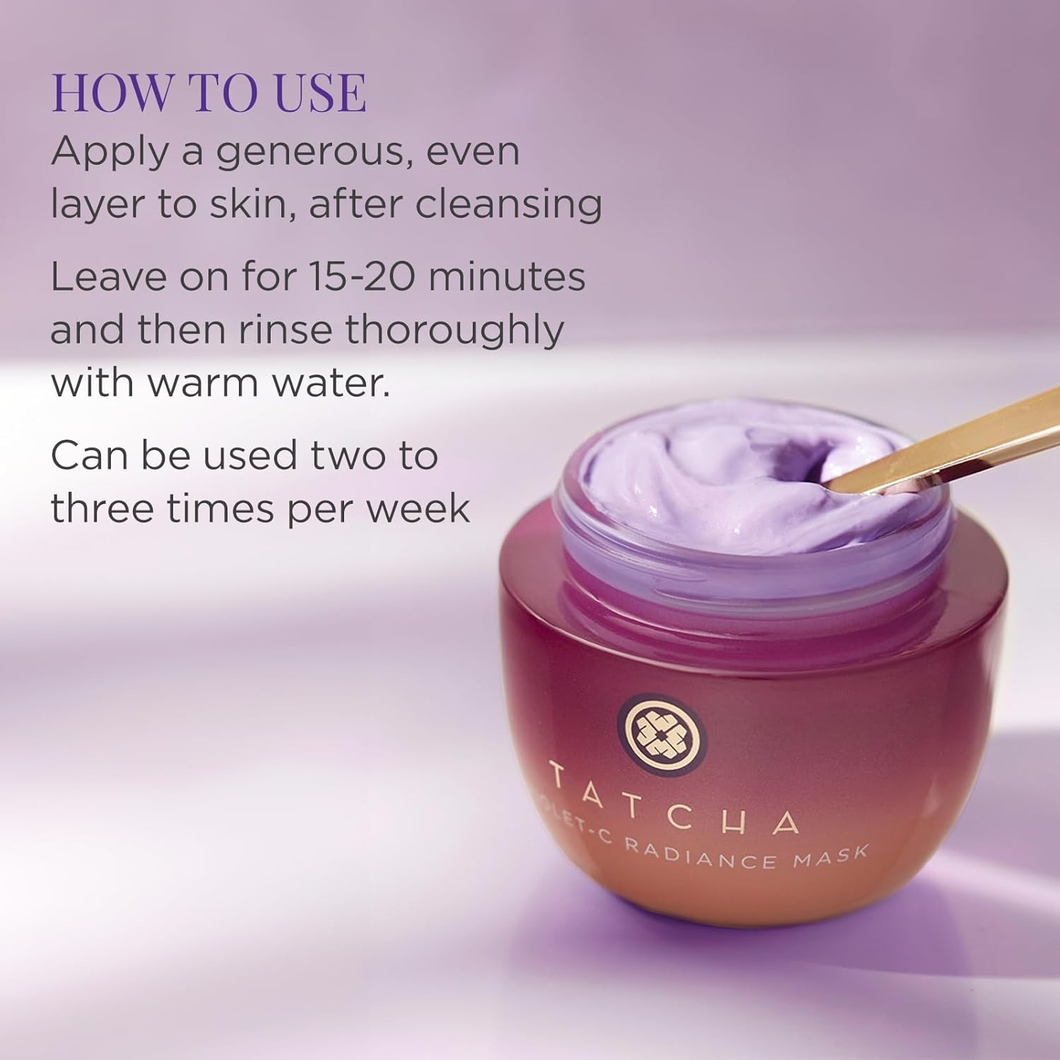image:imageTATCHA The VioletC Radiance Mask Creamy Firming Mask with Vitamin C for Soft Glowing Skin 50 ml 17 oz