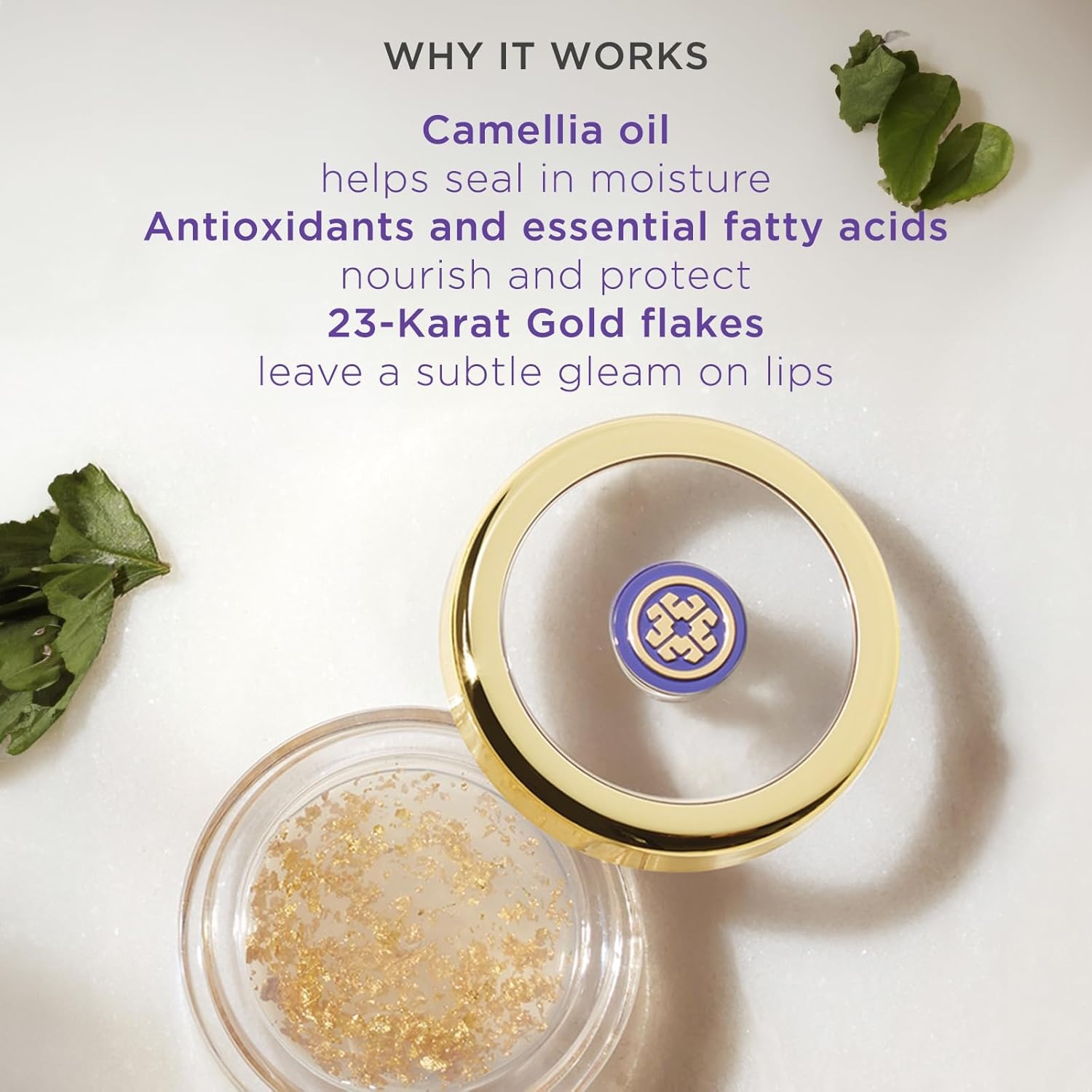image:imageTatcha Camellia Gold Spun Lip Balm Nourishing amp Intensely Hydrating 6 G 021 oz