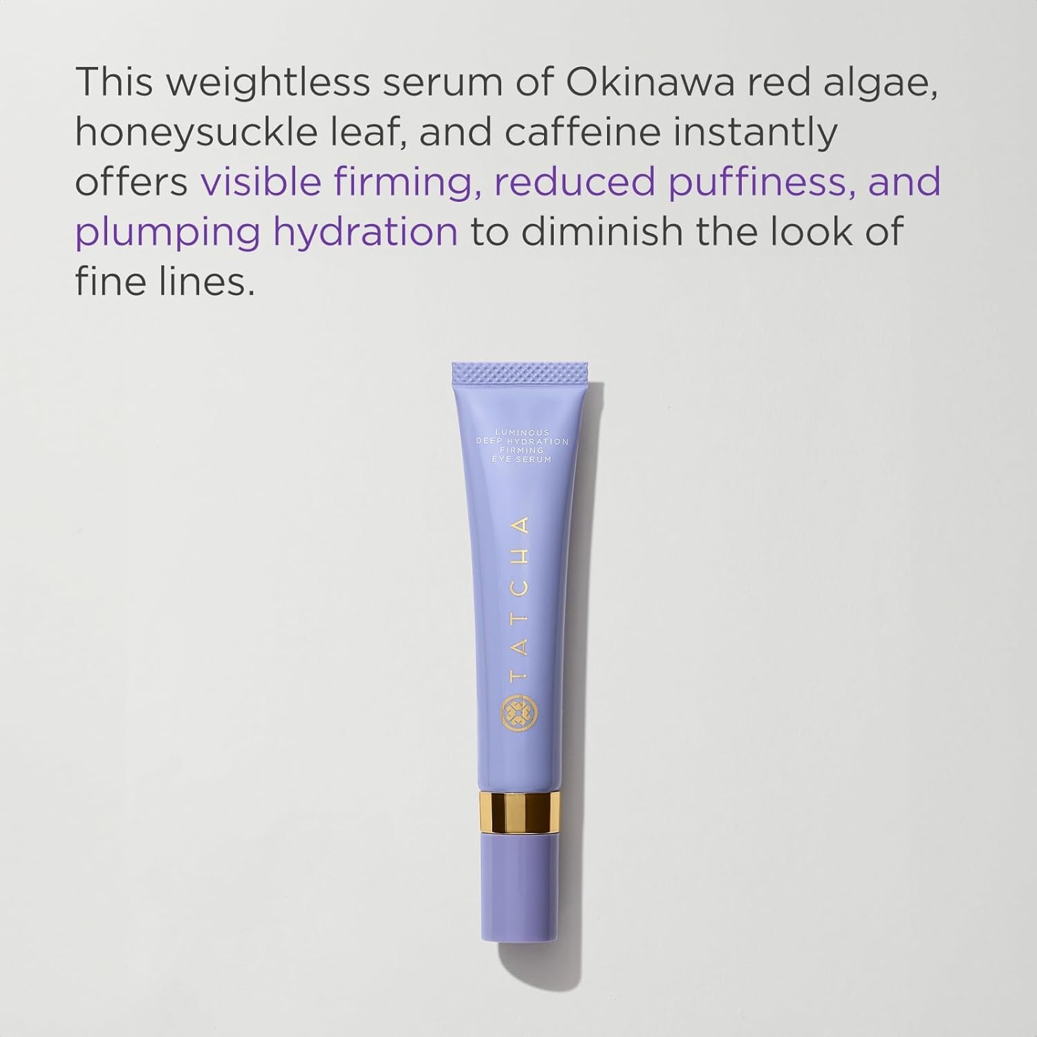 image:imageTatcha Luminous Deep Hydration Firming Eye Serum Caffeinated Instant Hydrating Eye Serum for Fine Lines and Puffiness 15 ml 05 oz