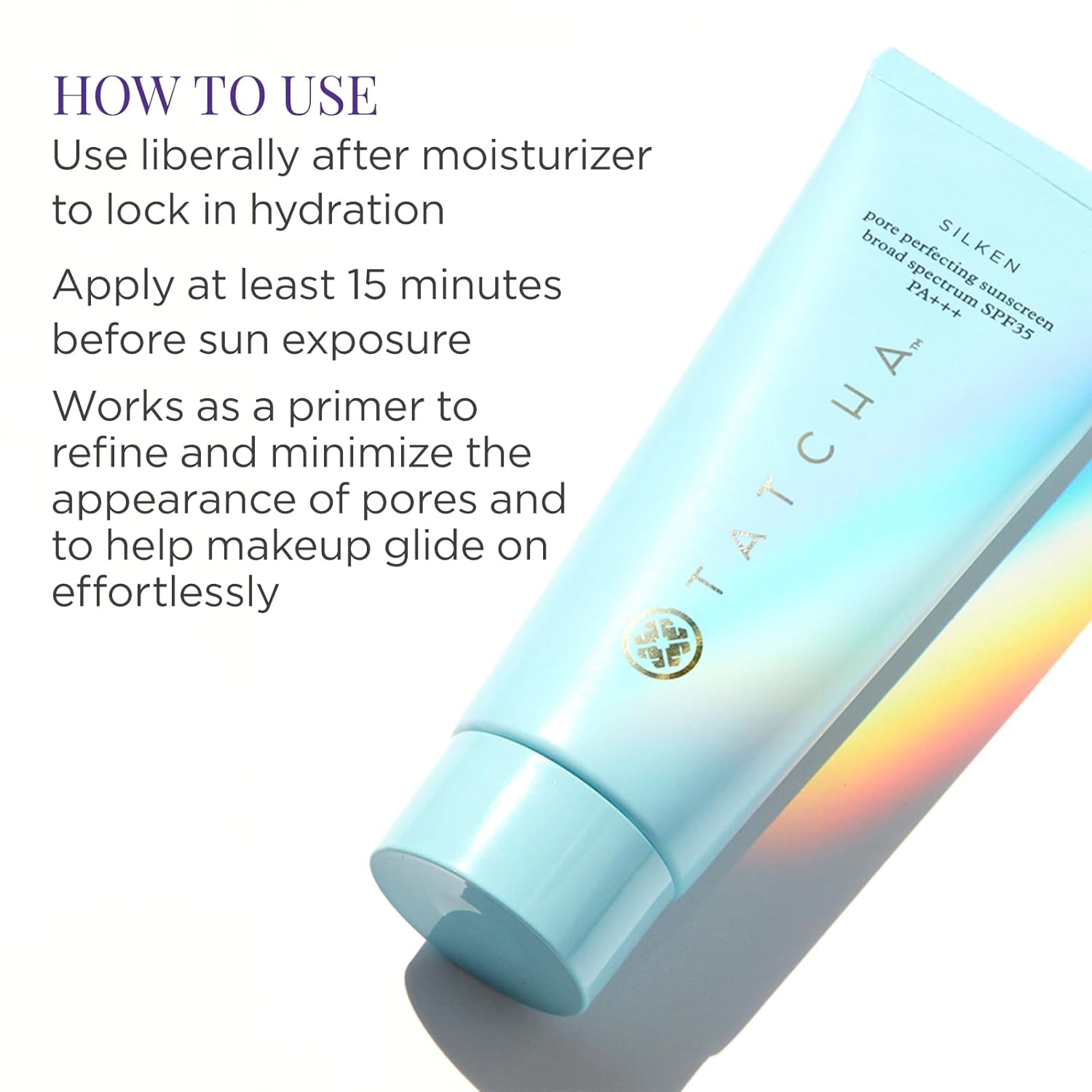 image:imageTatcha Silken Pore Perfecting Sunscreen SPF 35 Lightweight Sunscreen with Matte Finish and UVAUVB Protection 60 ml 2 oz