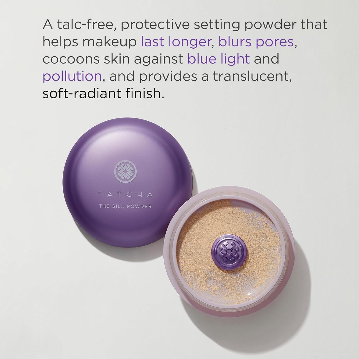 image:imageTatcha The Silk Powder Protective Setting Powder Helps Makeup Last Longer Blurs Pores amp Provides a Translucent SoftRadiant Finish 20 G 07 oz