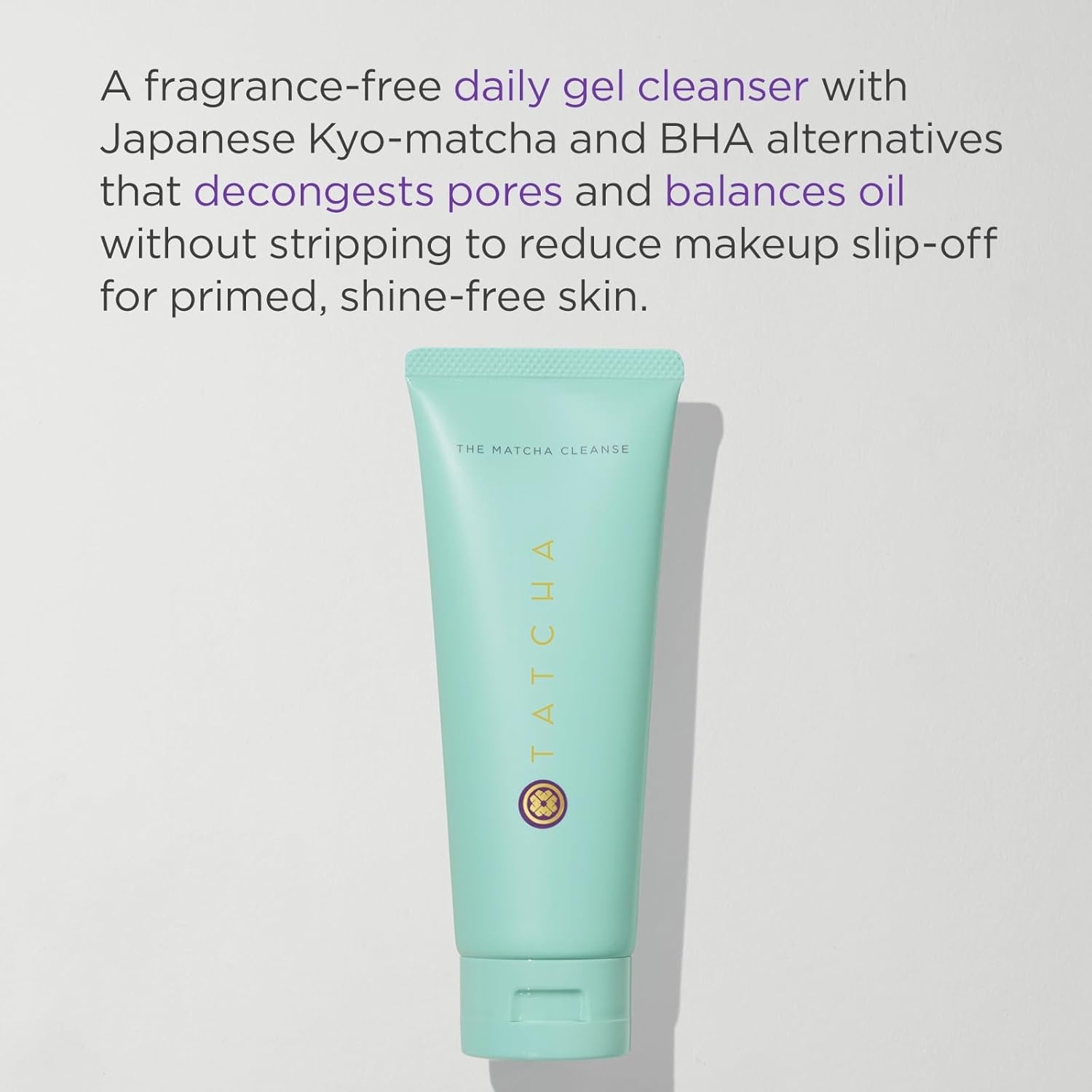 image:imageTATCHA The Matcha Cleanse TravelSized Mini Daily Clarifying Gel Cleanser Decongests Pores and Balances Oil For Primed ShineFree Skin 50 ml 17 fl oz50 ML